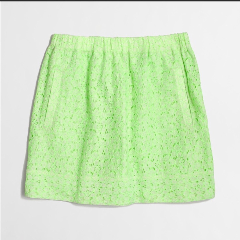Floral Neon J Crew skirt
